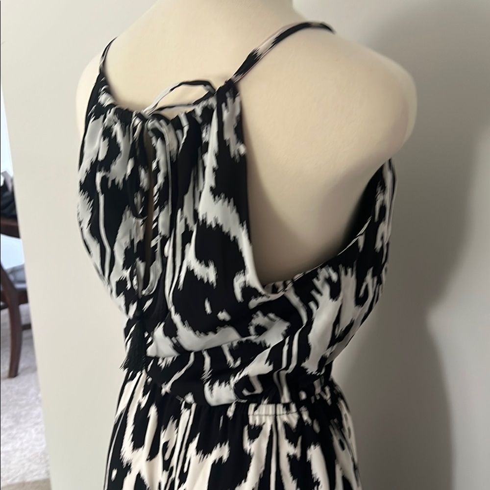 Athleta Black and White Halter Sundress Maxi - Picture 7 of 8